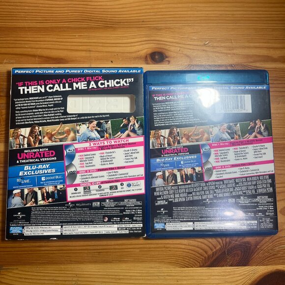 Bridesmaids (Blu-ray/DVD, 2011, 2-Disc Set Unrated/Rated) W/Slipcover Very Good - Picture 2 of 4